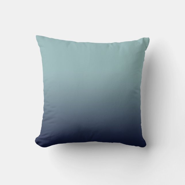 Grey-blue gradient.  cushion (Front)