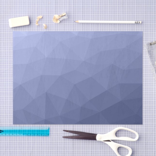 Grey blue gradient geometric mesh pattern tissue paper (Craft)