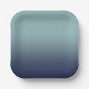 Grey-blue gradient.  paper plate