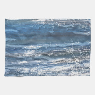 Grey-blue marble tea towel