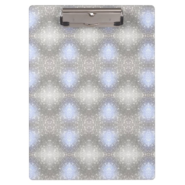 grey & blue pattern clipboard (Front)