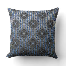 Grey Blue Striped Hollywood Regency Pattern