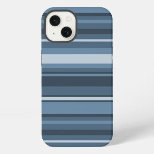Grey-blue stripes Case-Mate iPhone case