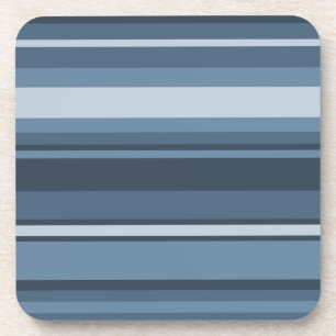 Grey-blue stripes coaster