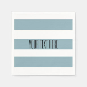 Grey Blue Stripes Napkin