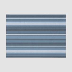 Grey-blue stripes tissue paper