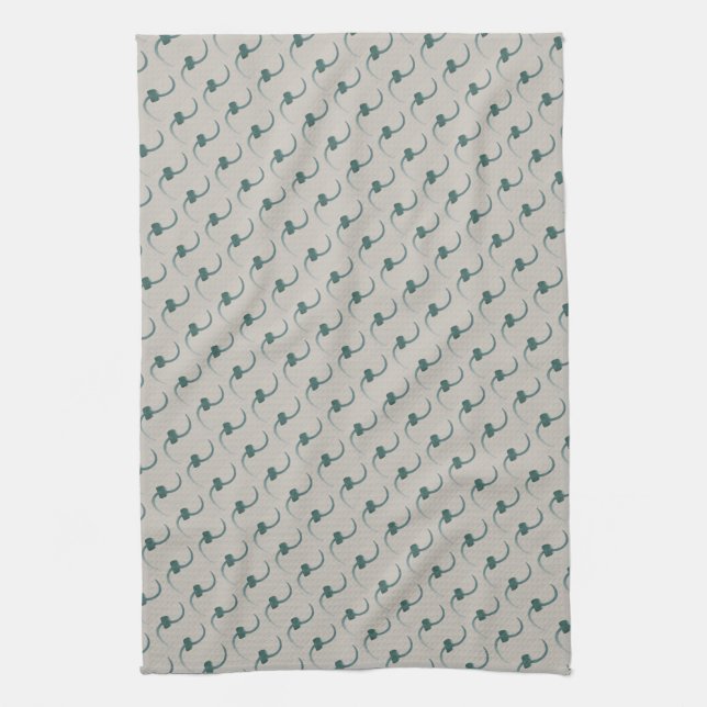Grey Blue Towel (Vertical)