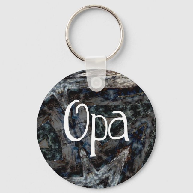Grey Blues Brown Opa Key Ring (Front)