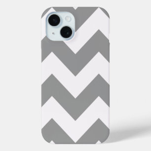 Grey Bold Chevron iPhone 15 Case