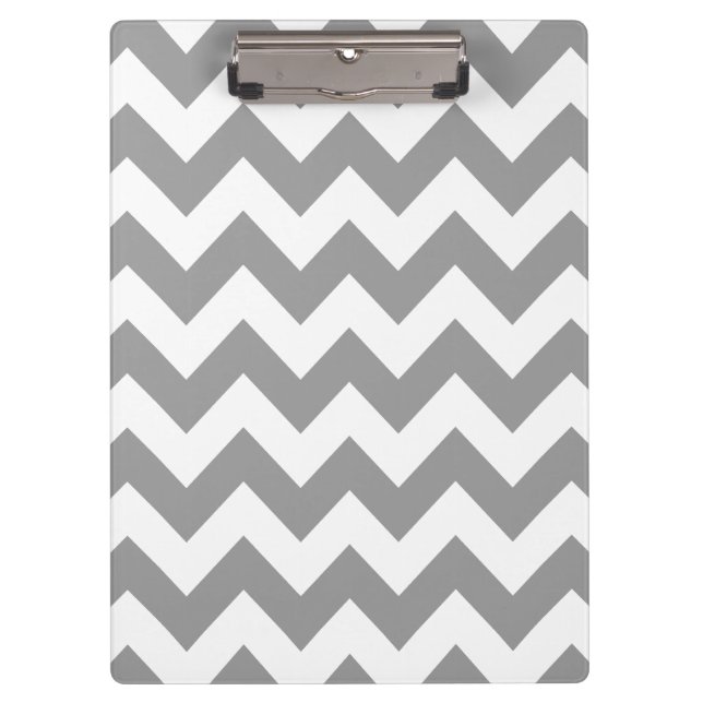 Grey Bold Chevron Clipboard (Front)