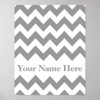 Grey Bold Chevron with name