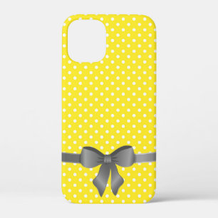 grey bow on polka dotsCase-Mate iPhone case