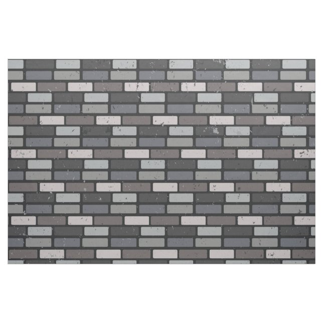 Grey brick wall fabric (Yard)