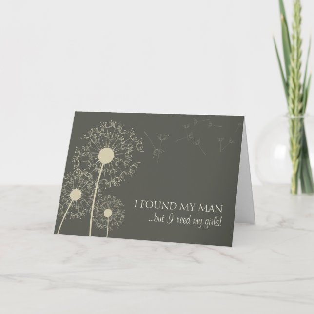 Grey Bridesmaids Card (Front)