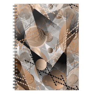 Grey, brown abstraction. notebook