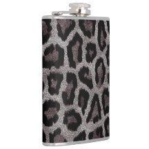 Grey Brown Black Leopard Animal Print