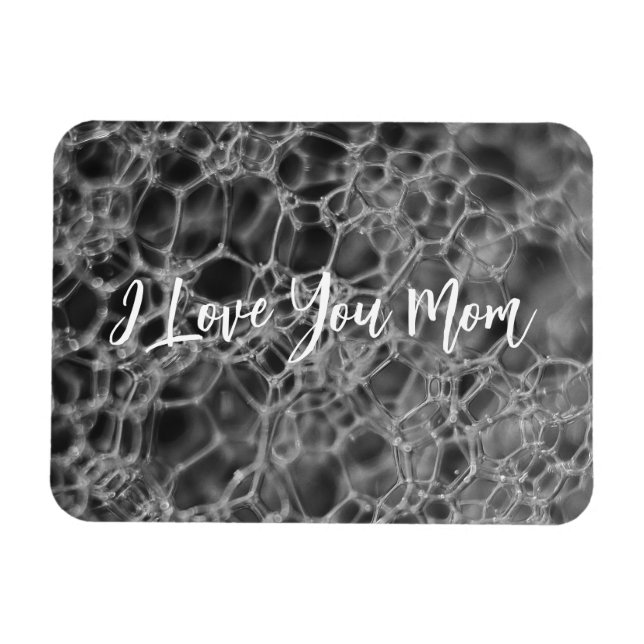 Grey Bubble Design Magnet (Horizontal)