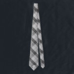 Grey Buffalo Plaid & Monogram Tie<br><div class="desc">Get a classic print with this grey buffalo plaid with your monogram on this tie.  Choose from different colour monogram marks.</div>