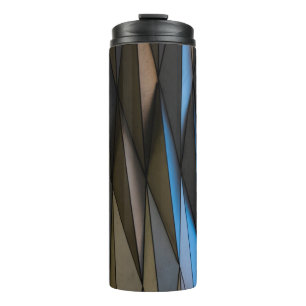 Grey building thermal tumbler