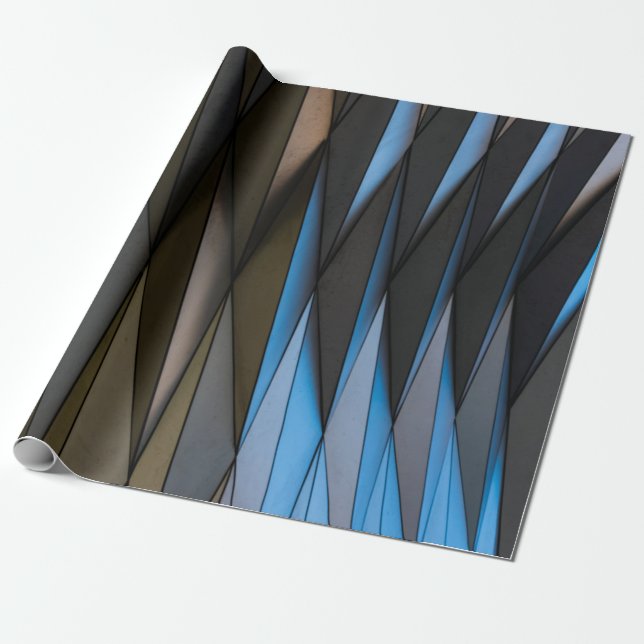 Grey building wrapping paper (Unrolled)