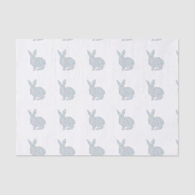 Grey bunny  tissue paper (Front)