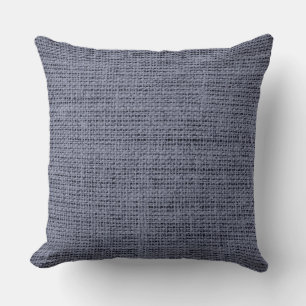 Grey Burlap Linen Rustic Jute Cushion