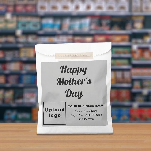 Grey Business Brand With Mother’s Day Greeting Favour Bag (Creator Uploaded)