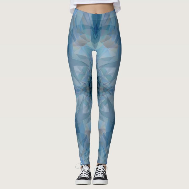 Grey Butterflies Leggings (Front)