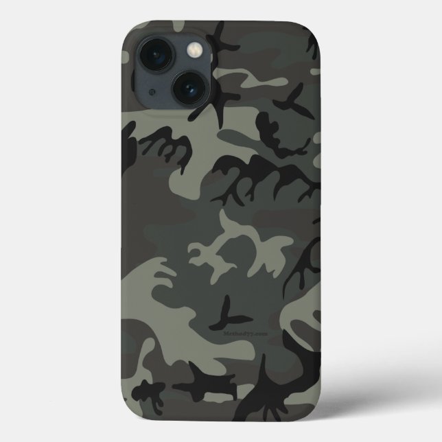 Grey camouflage iPad Case (Back)