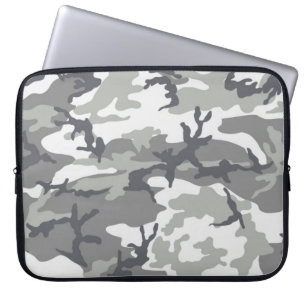 Grey Camouflage Laptop Sleeve