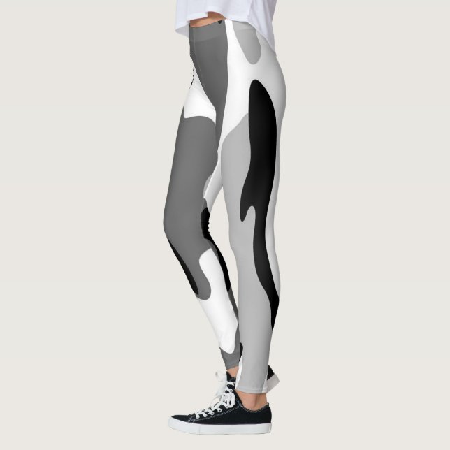 Grey Camouflage Leggings (Left)