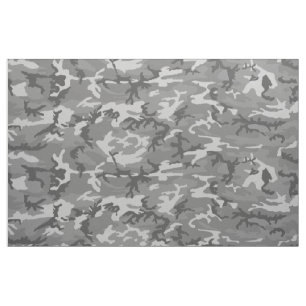 Grey Camouflage Mountain/Snow/Grey Camo Fabric