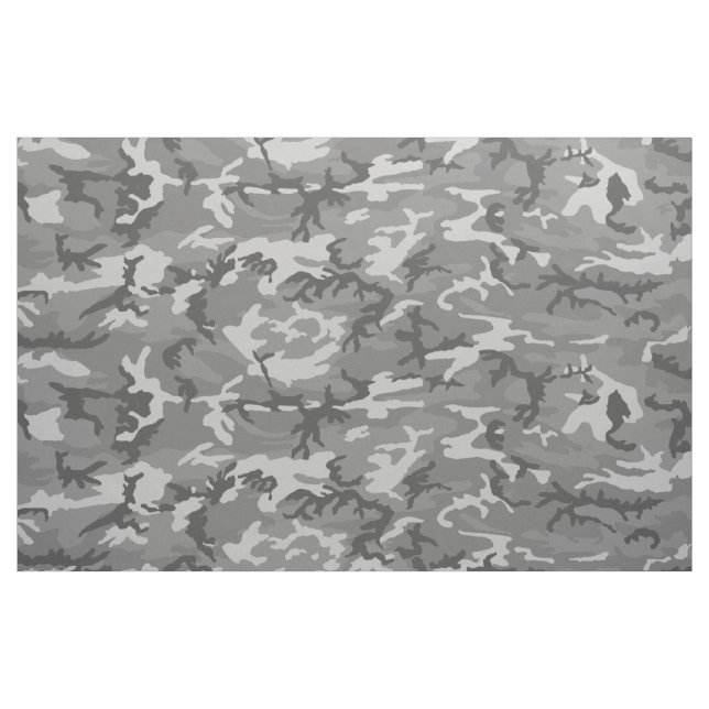 Grey Camouflage Mountain/Snow/Grey Camo Fabric (Fat Quarter)