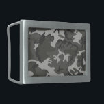 Grey Camouflage Pattern, Military Pattern, Army Belt Buckle<br><div class="desc">Elegant,  stylish and sophisticated camouflage pattern in grey colour. Modern and trendy gift,  perfect for the military lover in your life.</div>