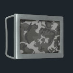 Grey Camouflage Pattern, Military Pattern, Army Belt Buckle<br><div class="desc">Elegant,  stylish and sophisticated camouflage pattern in grey colour. Modern and trendy gift,  perfect for the military lover in your life.</div>