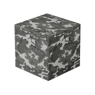 Grey Camouflage Pattern, Military Pattern, Army Cube