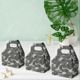 Grey Camouflage Pattern, Military Pattern, Army Favour Box