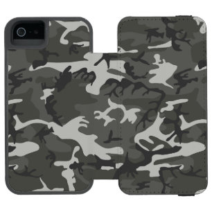 Grey Camouflage Pattern, Military Pattern, Army Incipio Watson™ iPhone 5 Wallet Case