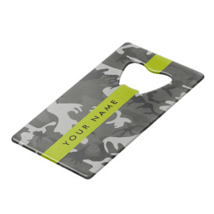 Grey Camouflage Pattern, Your name, Personalise