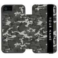 Grey Camouflage Pattern, Your name, Personalise