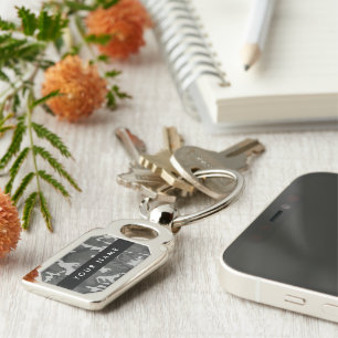 Grey Camouflage Pattern, Your name, Personalise Key Ring