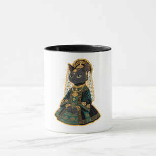 Grey Cat Bridal Goddess Coffee Mug