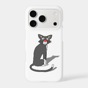 Grey Cat iphone 17 pro case