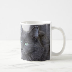 Grey cat mug