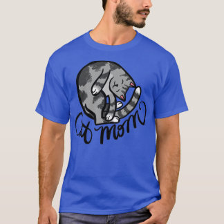 Grey Cat Mum T-Shirt