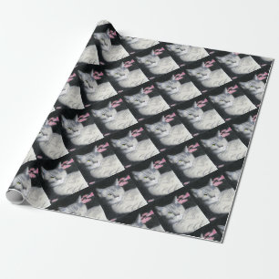 Grey Cat Wrapping Paper