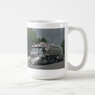 Grey Cattle Feed Cistern Truck for Truckers & Kids Coffee Mug