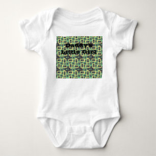Grey Chain Link  Baby Bodysuit