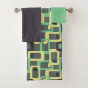 Grey Chain Link Bath Towel Set