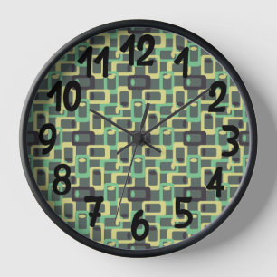 Grey Chain Link  Clock